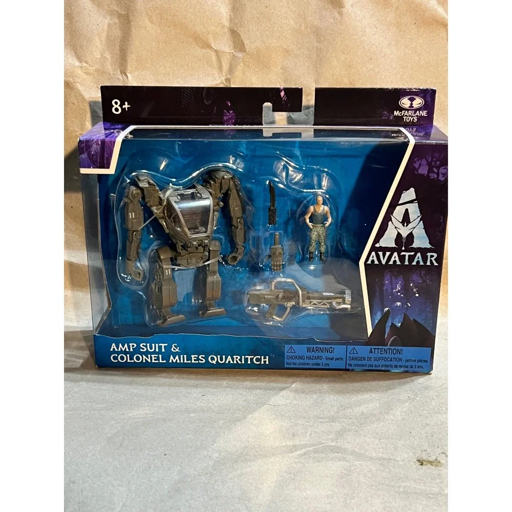 McFarlane Toys Avatar AMP Suit & Colonel Miles Quaritch World of Pandora Set NEW